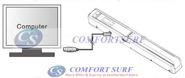 Portable SkyPix Handheld / Cordless Color Scanner Printer 1050dPi